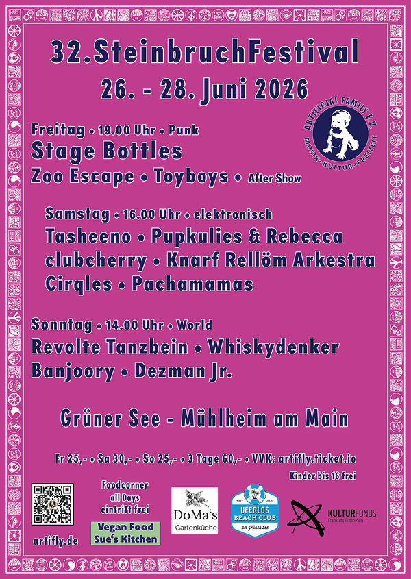 32. Steinbruchfestival 26.06.-28.06.2026